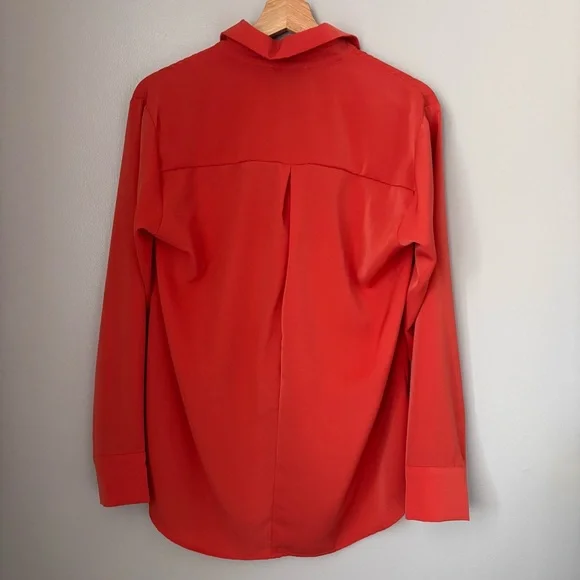 CEO Of Slaying Orange Button Down Top - Picture 4 of 5